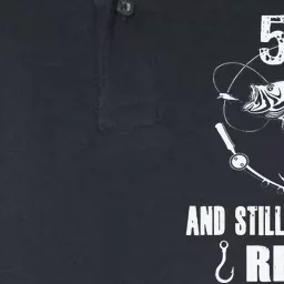 50th Birthday And Still Keeping It Reel Fishing Softstyle Adult Sport Polo