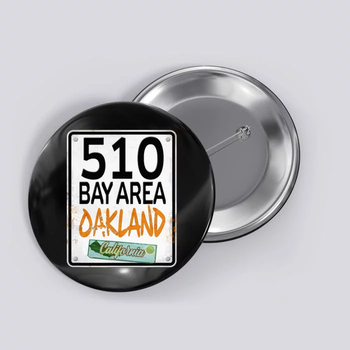 510 Bay Area Oakland California Button