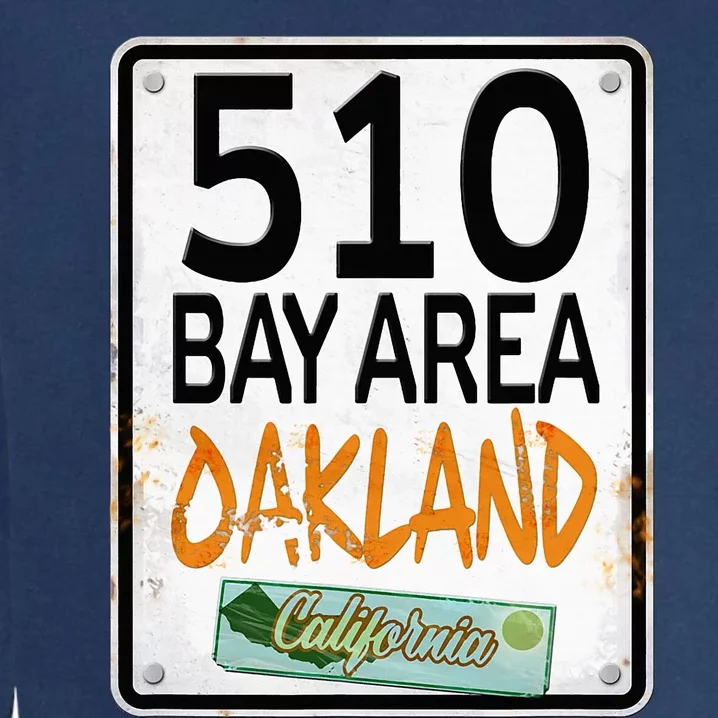 510 Bay Area Oakland California Garment-Dyed Sweatshirt