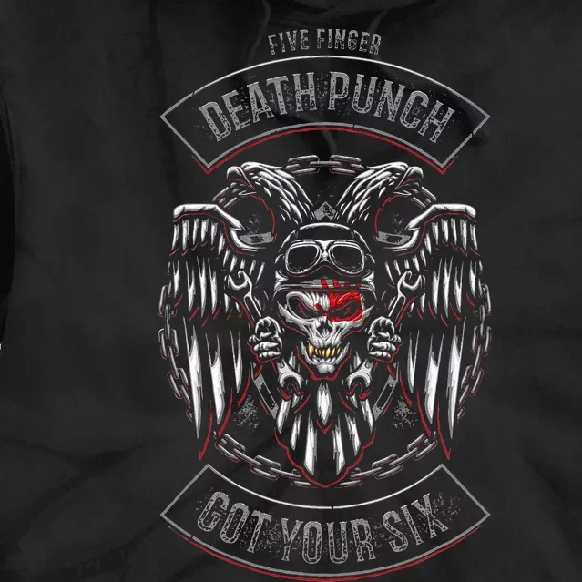 5FDP Biker Badge Got Your Six Tie Dye Hoodie