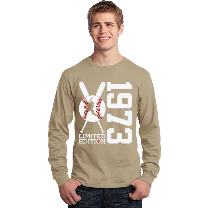 50th Birthday Baseball Limited Edition 1973 Long Sleeve Shirt