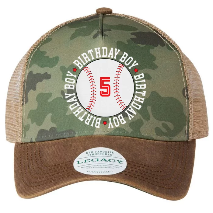 5th Birthday Baseball Big Number Five 5 Year Old Cute Gift Legacy Tie Dye Trucker Hat