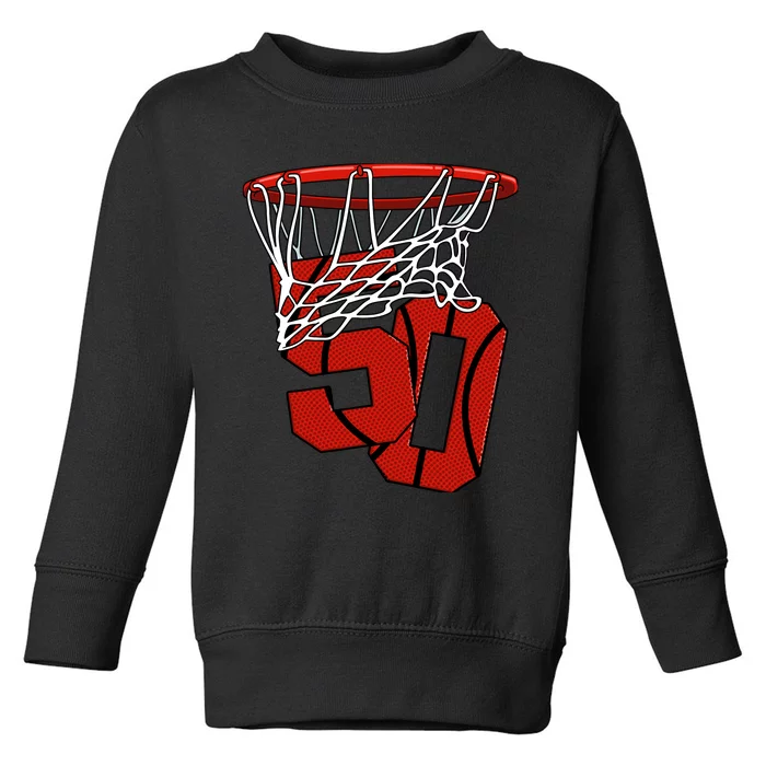 50th Basketball Birthday Basketball And Streetball Gift Toddler Sweatshirt