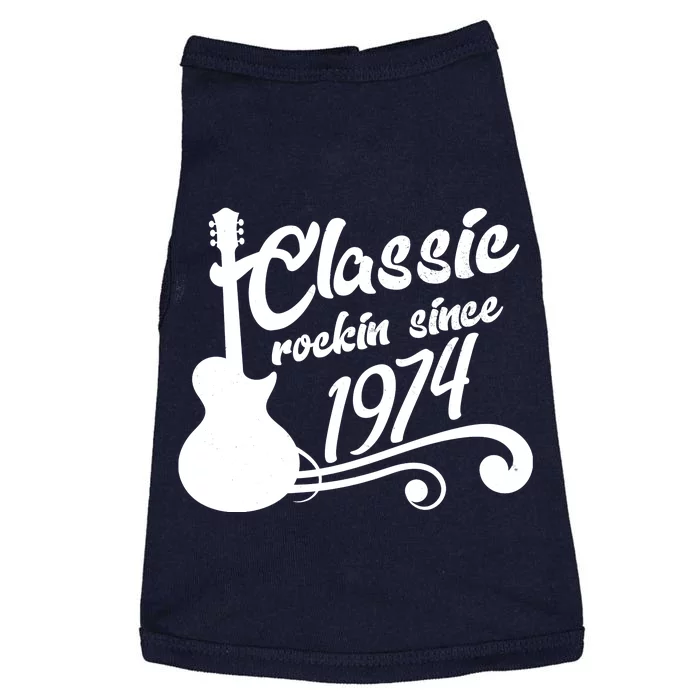 50th Birthday Classic Rockin Since 1974 Doggie Tank