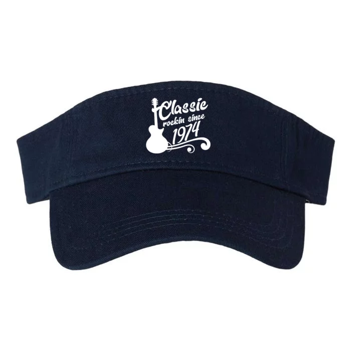 50th Birthday Classic Rockin Since 1974 Valucap Bio-Washed Visor