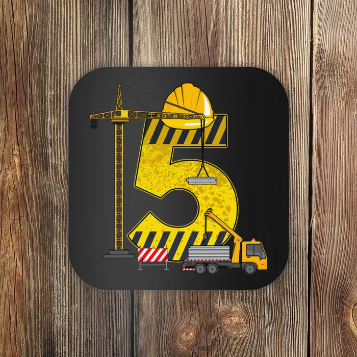 5th Birthday Construction Vehicle Excavator Truck Coaster