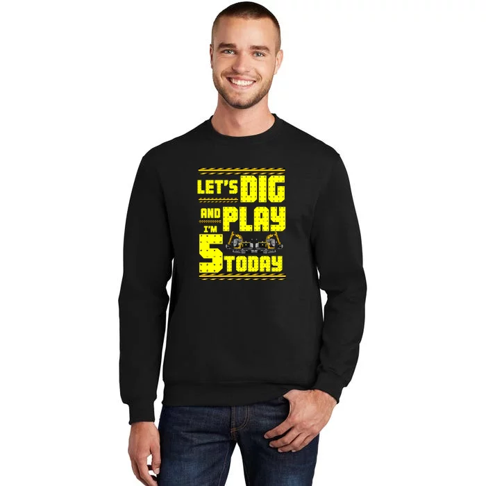 5th Birthday Construction Sweatshirt