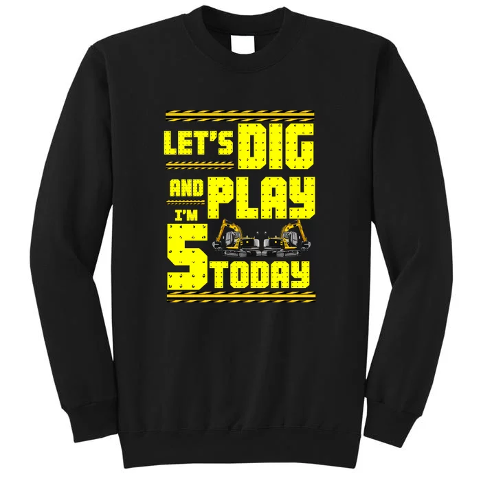 5th Birthday Construction Sweatshirt