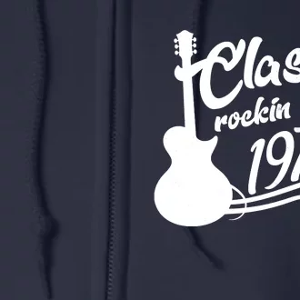 50th Birthday Classic Rockin Since 1973 Full Zip Hoodie