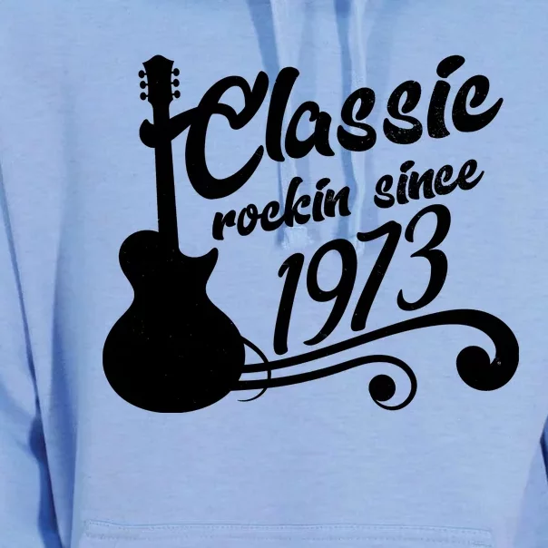 50th Birthday Classic Rockin Since 1973 Unisex Surf Hoodie