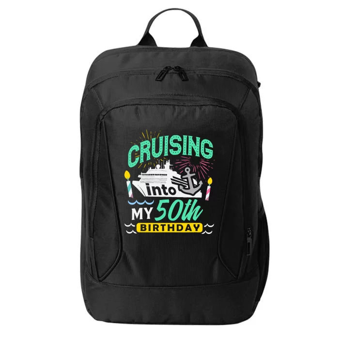 50th Birthday Cruise Trip Gift Vacation Birthday Cruise City Backpack