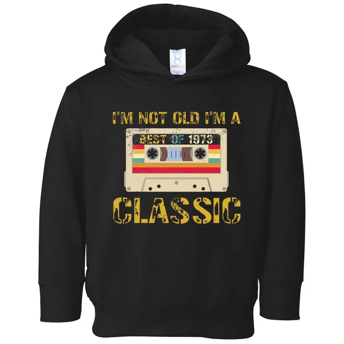 50 Birthday Decorations Best Of 1973 BDay 50th Birthday Toddler Hoodie