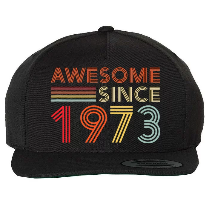 50 Birthday Decorations 1973 BDay 50th Birthday Wool Snapback Cap