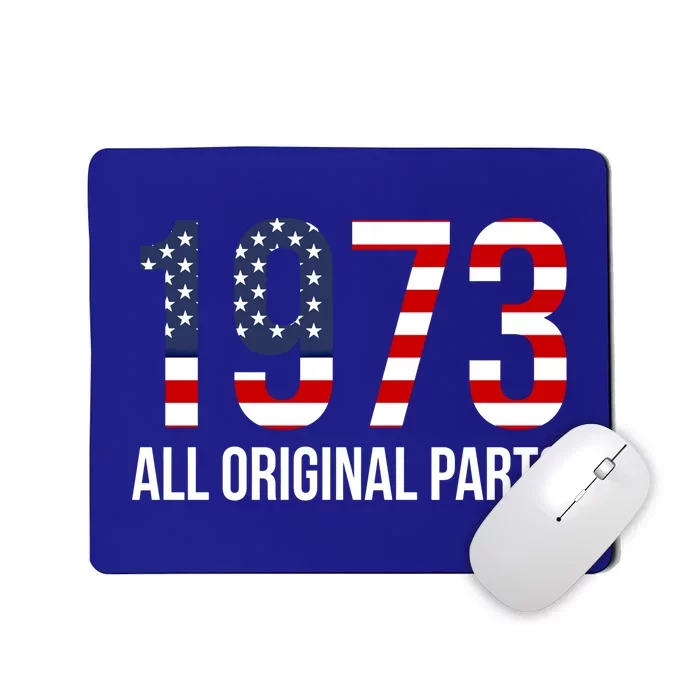 50th Birthday Design – 1973 Us America Flag Gift Mousepad