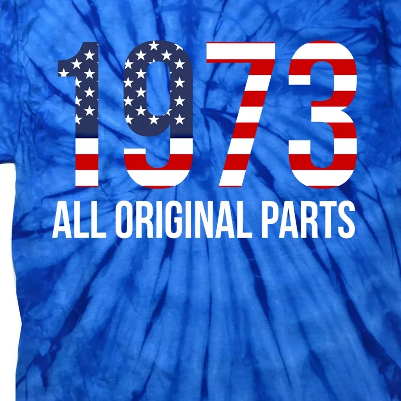 50th Birthday Design – 1973 Us America Flag Gift Tie-Dye T-Shirt