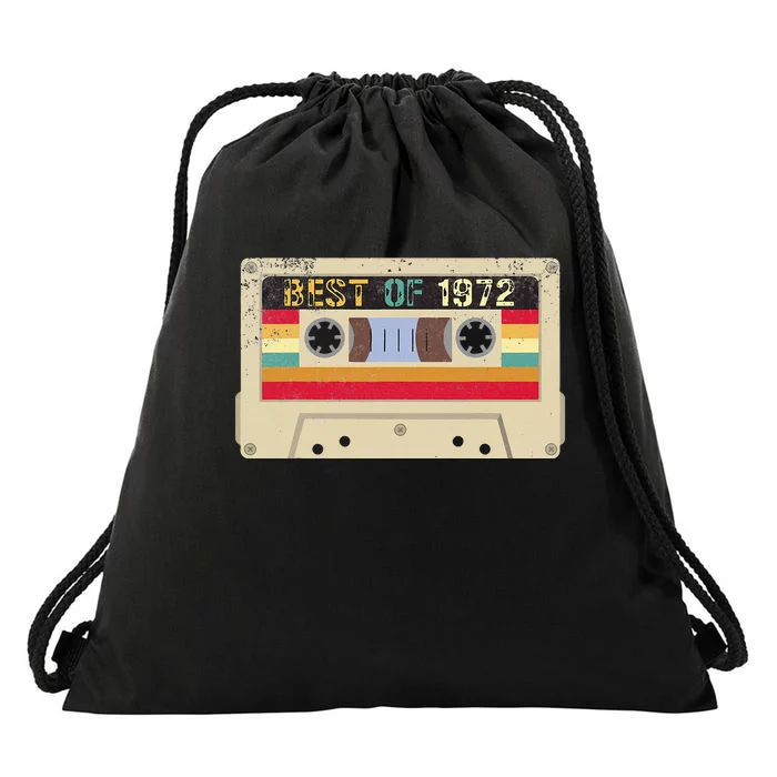 50 Birthday Decorations Best Of 1972 Bday 50th Birthday Drawstring Bag