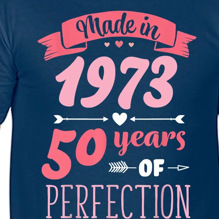 50 Birthday Decorations Women Female 50th BDay 1973 Birthday Comfort Colors T-Shirt