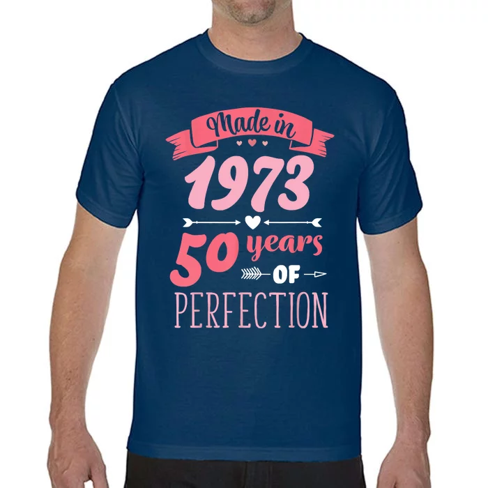 50 Birthday Decorations Women Female 50th BDay 1973 Birthday Comfort Colors T-Shirt