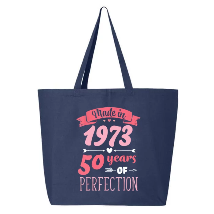 50 Birthday Decorations Women Female 50th BDay 1973 Birthday 25L Jumbo Tote