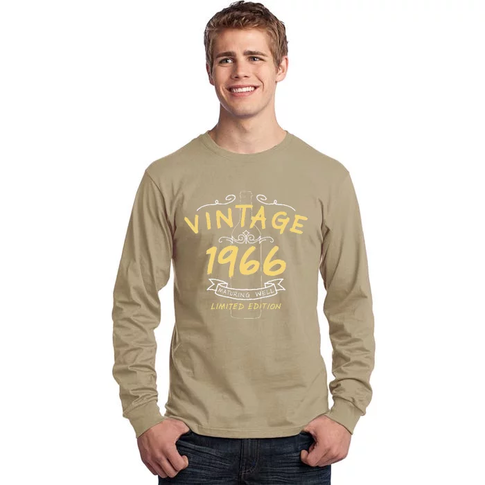 57th Birthday Fifty Vintage 1966 Limited Edition Tall Long Sleeve T-Shirt