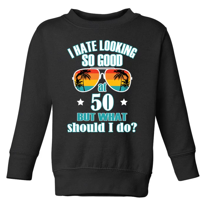 50 Birthday For Men Women 50th Anniversary For Him Her Toddler Sweatshirt