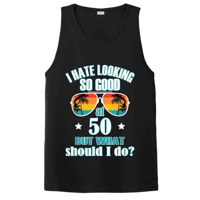 50 Birthday For Men Women 50th Anniversary Performance Tank