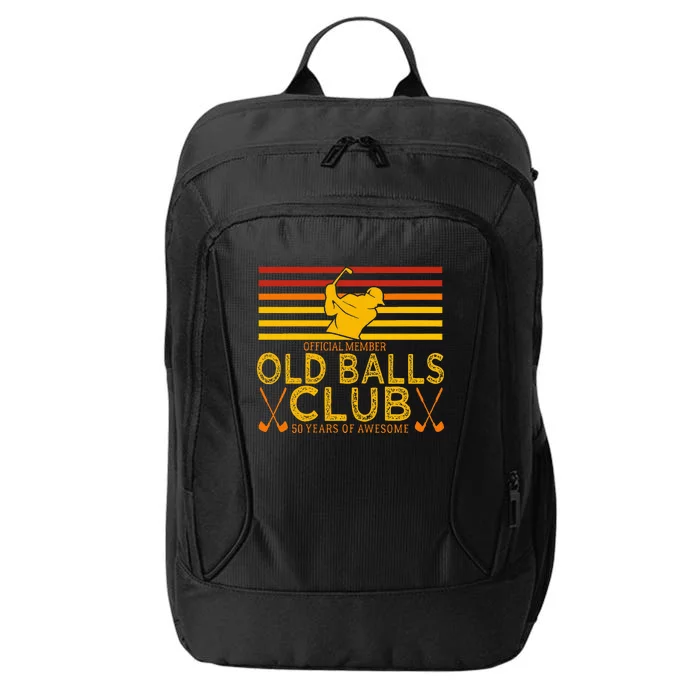 50th Birthday Funny Golf Old Balls Club Member City Backpack