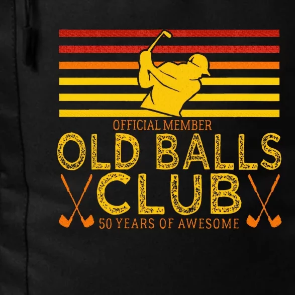 50th Birthday Funny Golf Old Balls Club Member Daily Commute Backpack