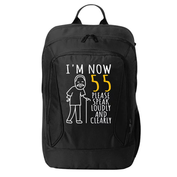 55th Birthday For Him | I'm Now 55 Years Old | Cool BDay City Backpack