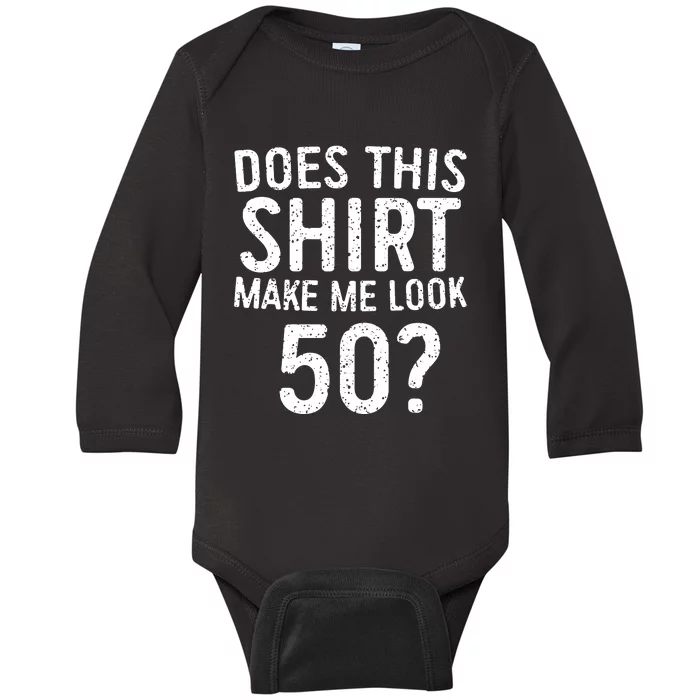 50th Birthday Gift Vintage 1972 Baby Long Sleeve Bodysuit