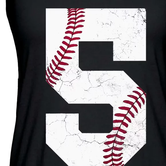 5th Birthday Gift Baseball Five 5 2018 funny sport Ladies Essential Flowy Tank