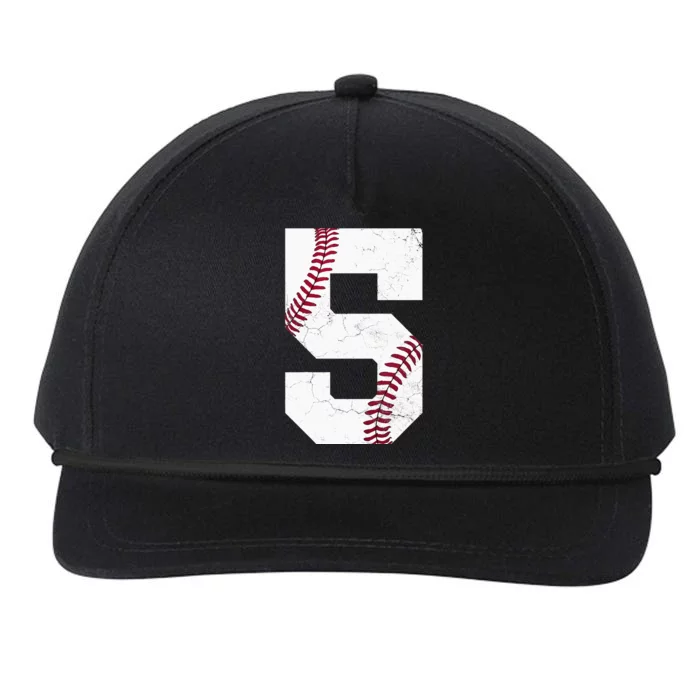 5th Birthday Gift Baseball Five 5 2018 Snapback Five-Panel Rope Hat