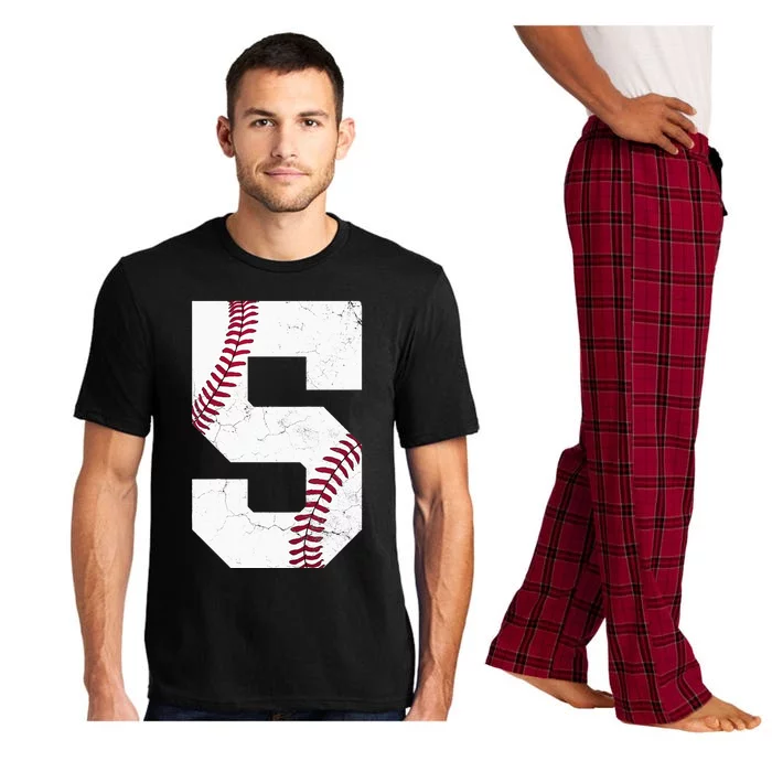 5th Birthday Gift Baseball Five 5 2018 Pajama Set