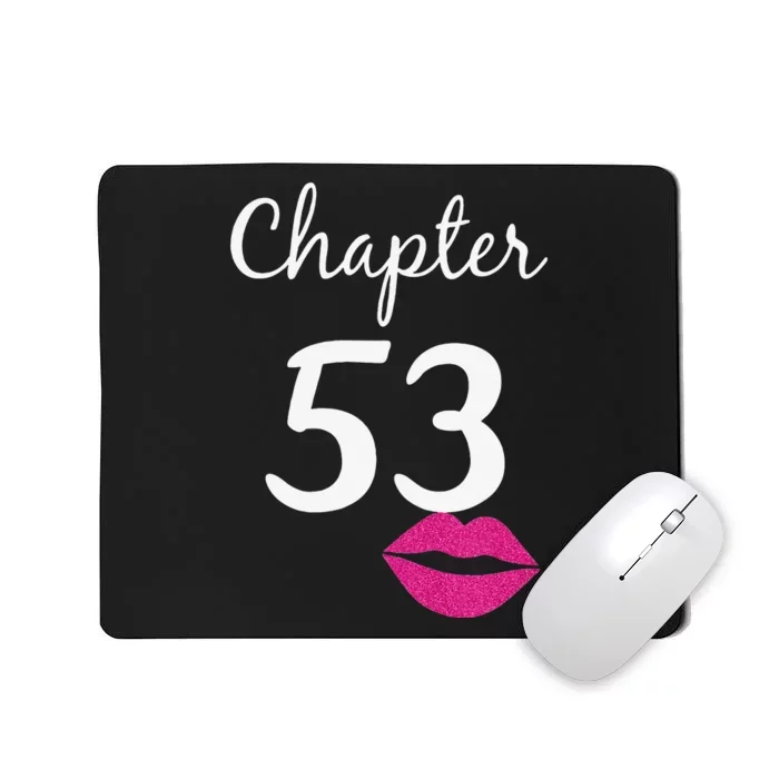 53rd Birthday Gift For Her Chapter 53 Years Old 53rd Bday Tank Top Mousepad