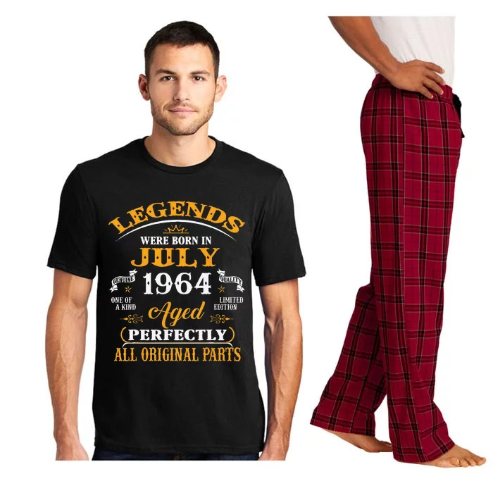 59th Birthday Gift Legends Born In July 1964 59 Years Old Pajama Set