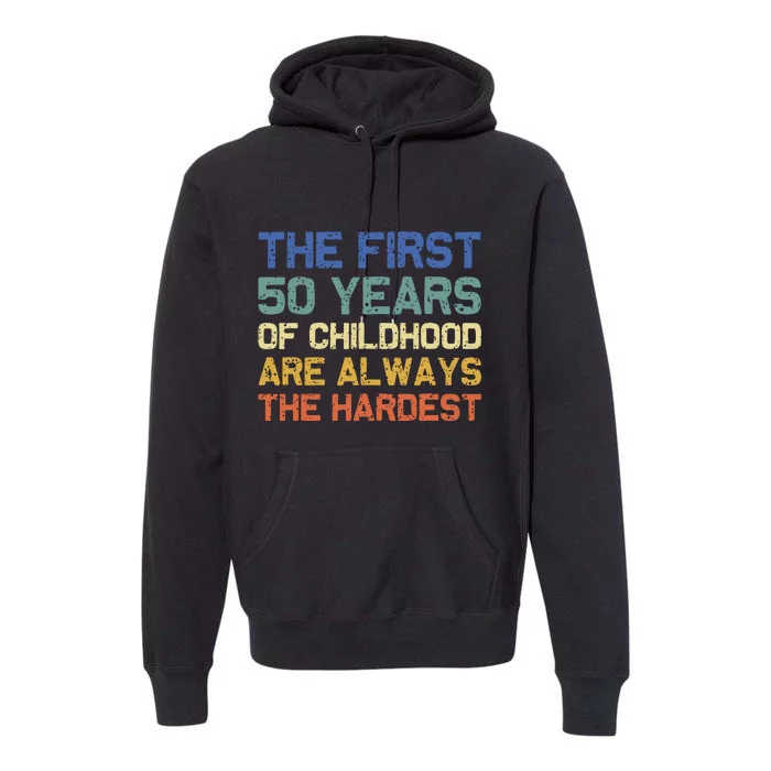 50th Birthday Gift Vintage 1972 Premium Hoodie