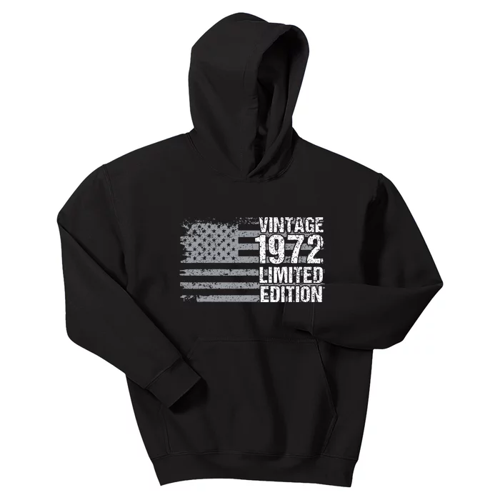 50th Birthday Gift Vintage 1972 Kids Hoodie