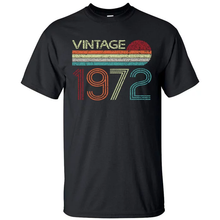 50th Birthday Gift Vintage 1972 Tall T-Shirt