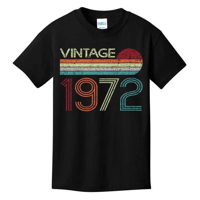 50th Birthday Gift Vintage 1972 Kids T-Shirt