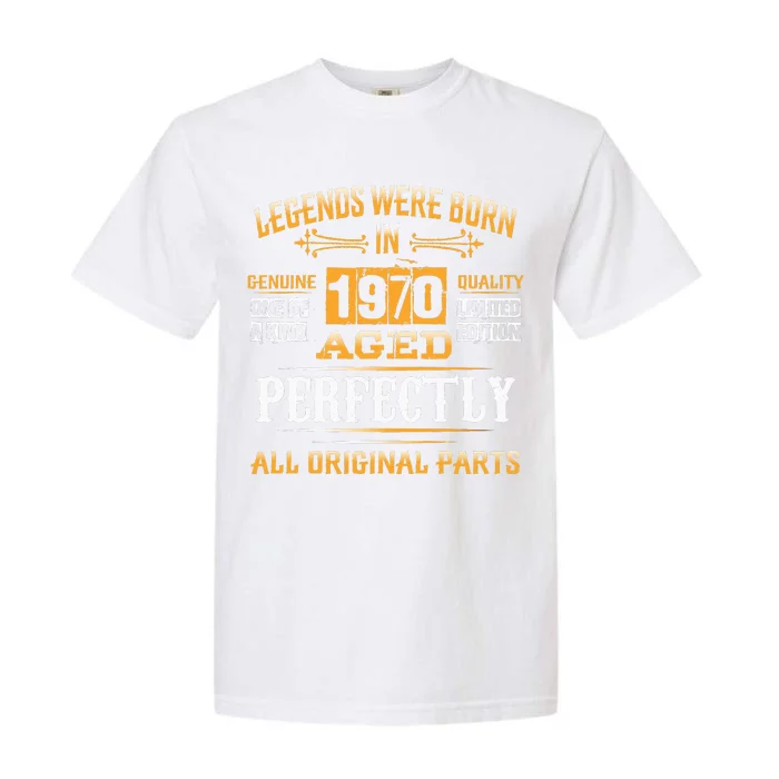 53rd Birthday Gift Vintage Legend Born In 1970 53 Years Old Garment-Dyed Heavyweight T-Shirt