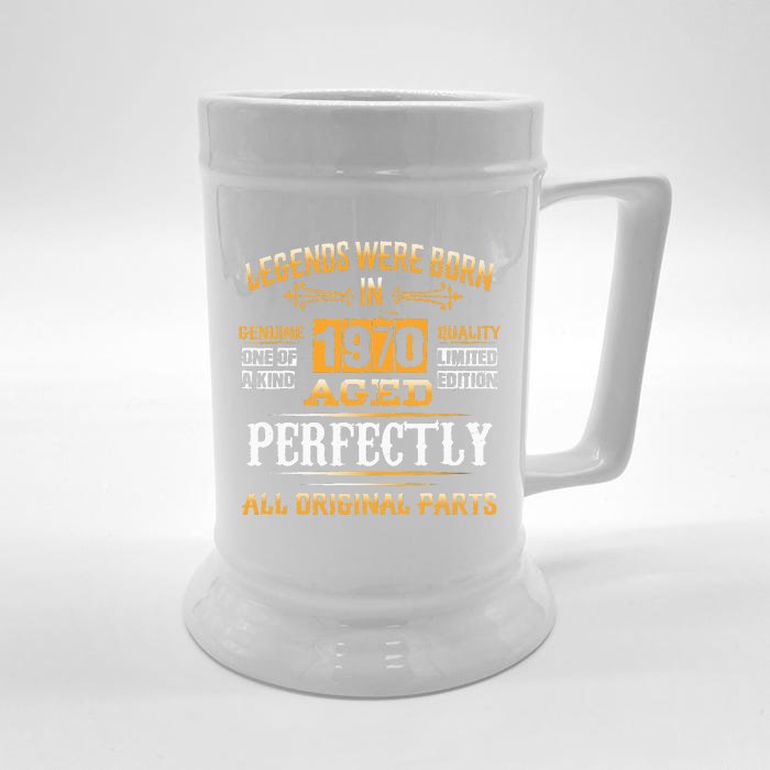 53rd Birthday Gift Vintage Legend Born In 1970 53 Years Old Front & Back Beer Stein