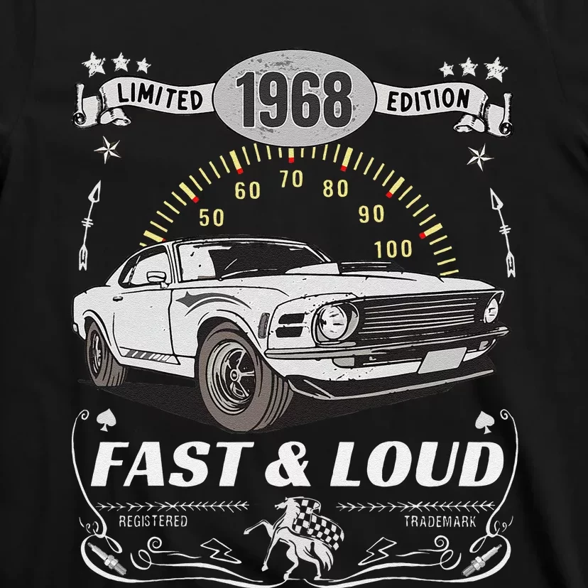 55th Birthday Gift Muscle Car Women Born 1968 T-Shirt