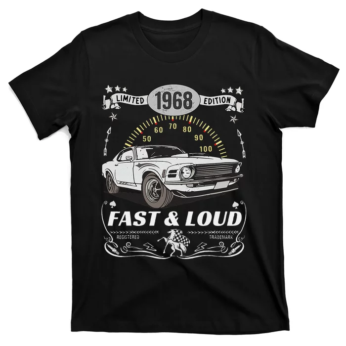 55th Birthday Gift Muscle Car Women Born 1968 T-Shirt