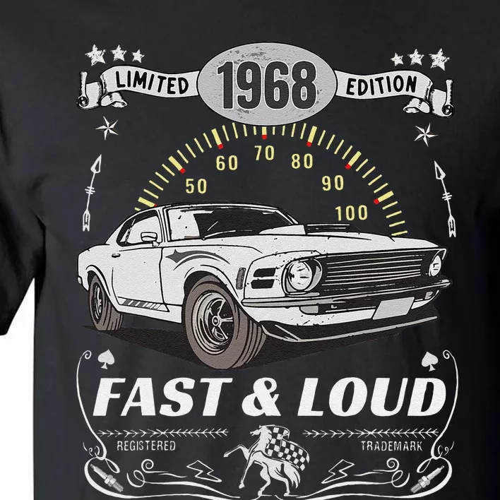 55th Birthday Gift Muscle Car Women Born 1968 Tall T-Shirt