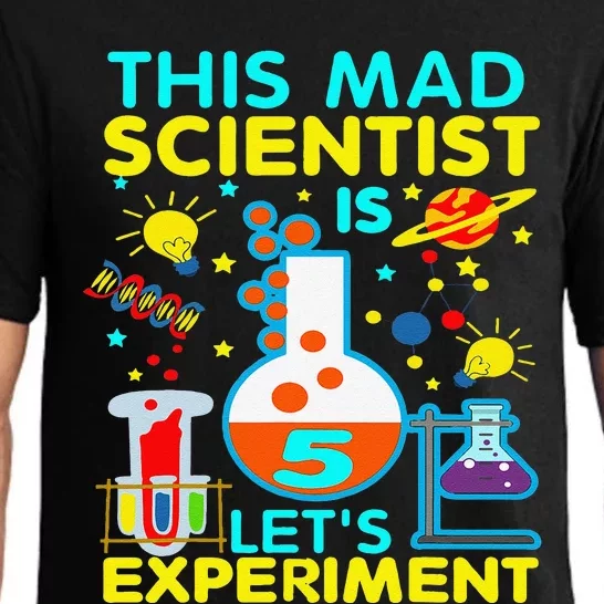 5th Birthday Gift This Mad Scientist Is 5 Let's Experiment Pajama Set