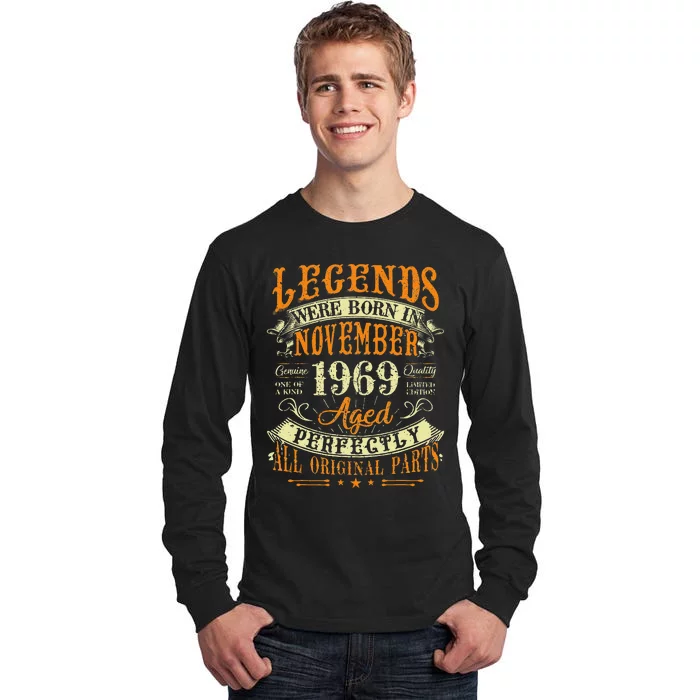 53Th Birthday Gift 53 Years Old Legends Born November 1969 Tall Long Sleeve T-Shirt