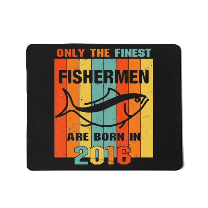 5th Birthday Gift For 5 Year Old Fishing Fishermen 2016 Mousepad