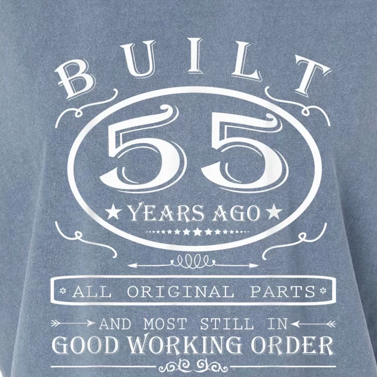 55th Birthday Graphic Built 55 Years Ago Original Parts Garment-Dyed Women's Muscle Tee