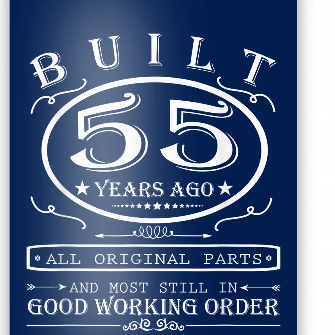 55th Birthday Graphic Built 55 Years Ago Original Parts Poster