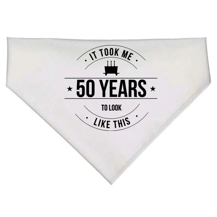 50th Birthday It Took 50 Years To Look This Good USA-Made Doggie Bandana